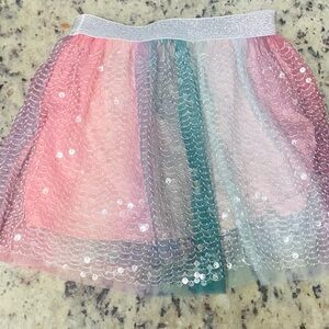 Multicolor Sequin Tulle Skirt